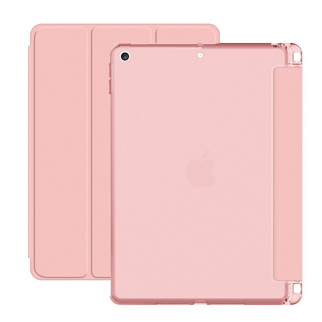 GOOJODOQ For iPad 10.2 Case iPad Air 4 Cover With Pencil Holder TPU Soft Silicone Shell Full Protect Cover Auto Sleep/Wake