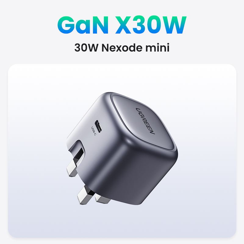 UGREEN PD 30W GaN Fast Charger Type-C Charger for iPhone 14 13 Pro Max iPhone 14 Plus/iPhone 12 Pro Max/SE/11/iPhone 8 and later, Pixel, SamSung Galaxy S23/S22/Note 10, iPad Mini/Pro