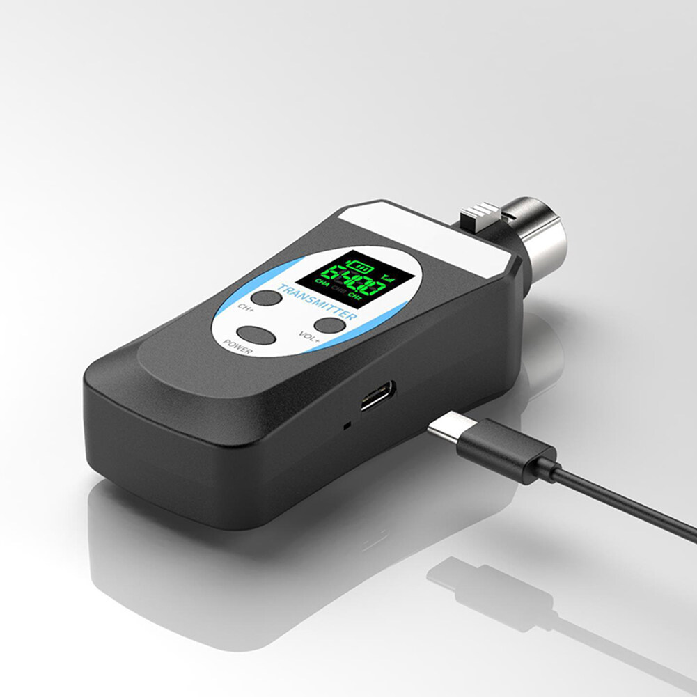 Wireless Microphone System Receiver Noise Reduction Microphone Wireless Transmitter Receiver With HD Display for Large Stage KTV