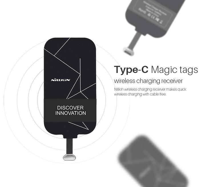 Nillkin Type C & Micro USB Magic Tags -  Wireless Receiver Fast Charging Qi Android Huawei Oppo Samsung Sony HTC Slim Light Type-C Micro-USB