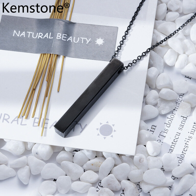 Kemstone Fashion Stainless Steel Personalized Pendant Chain Necklace for Women Men Unisex Jewelry