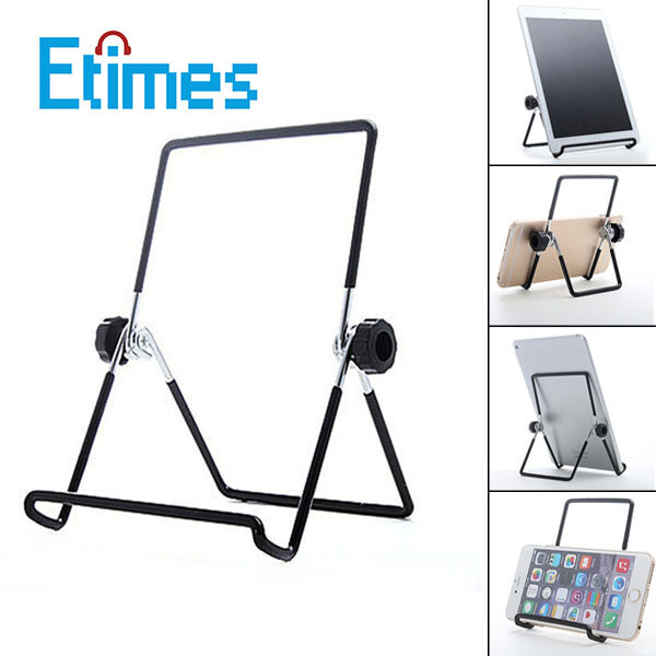 Etimes Portable Desktop Metal Stand Holder Multi-angle Non-slip Adjustable Bracket for iPad Air Tablet PC