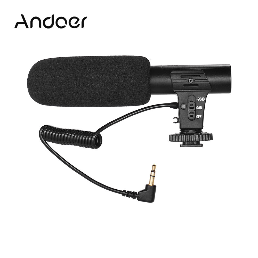 Camera Video Recording Microphone Super-Cardioid Pickup Mini Mic for Photography Interview Vlogging for So-ny Ca-non Ni-kon Pana-sonic DSLR Camera Camcorder