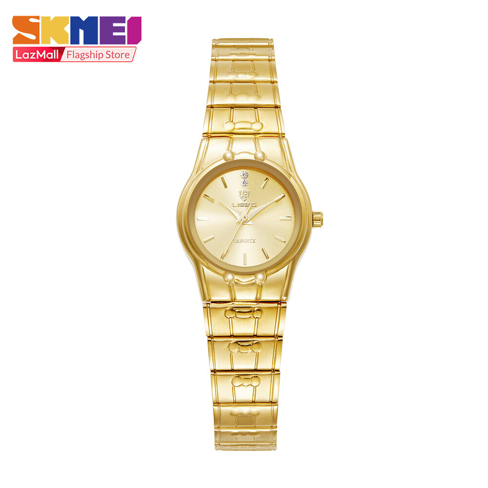 SKMEI Women Digital Watch Quartz watches Casual Fashion Dual Display Stainless Steel Waterproof Wrist Watch For Women Man Men L1023