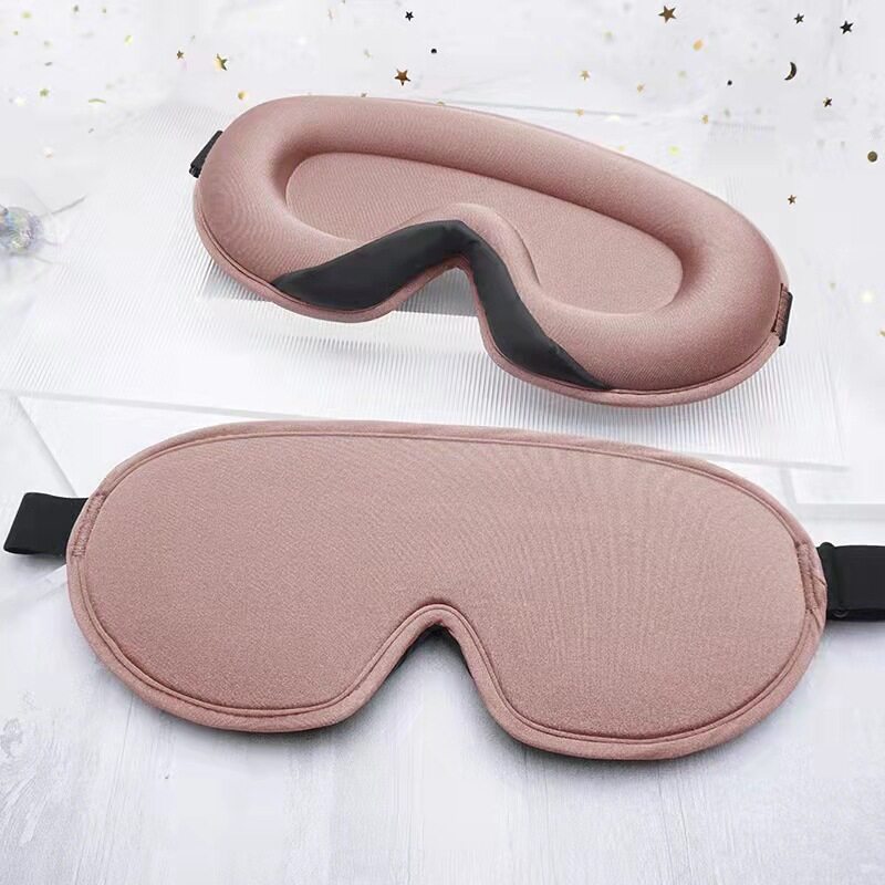 3D Sleep Mask Large Room for Eyeslash Blindfold Eyeshade Sleeping Mask Eye Patche Mask Sleeping Aid Block Out Light Sleepmasker + 2 earplugs