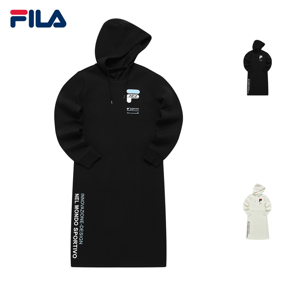 Online Exclusive Women's Embroidered F Logo Hooded Dress