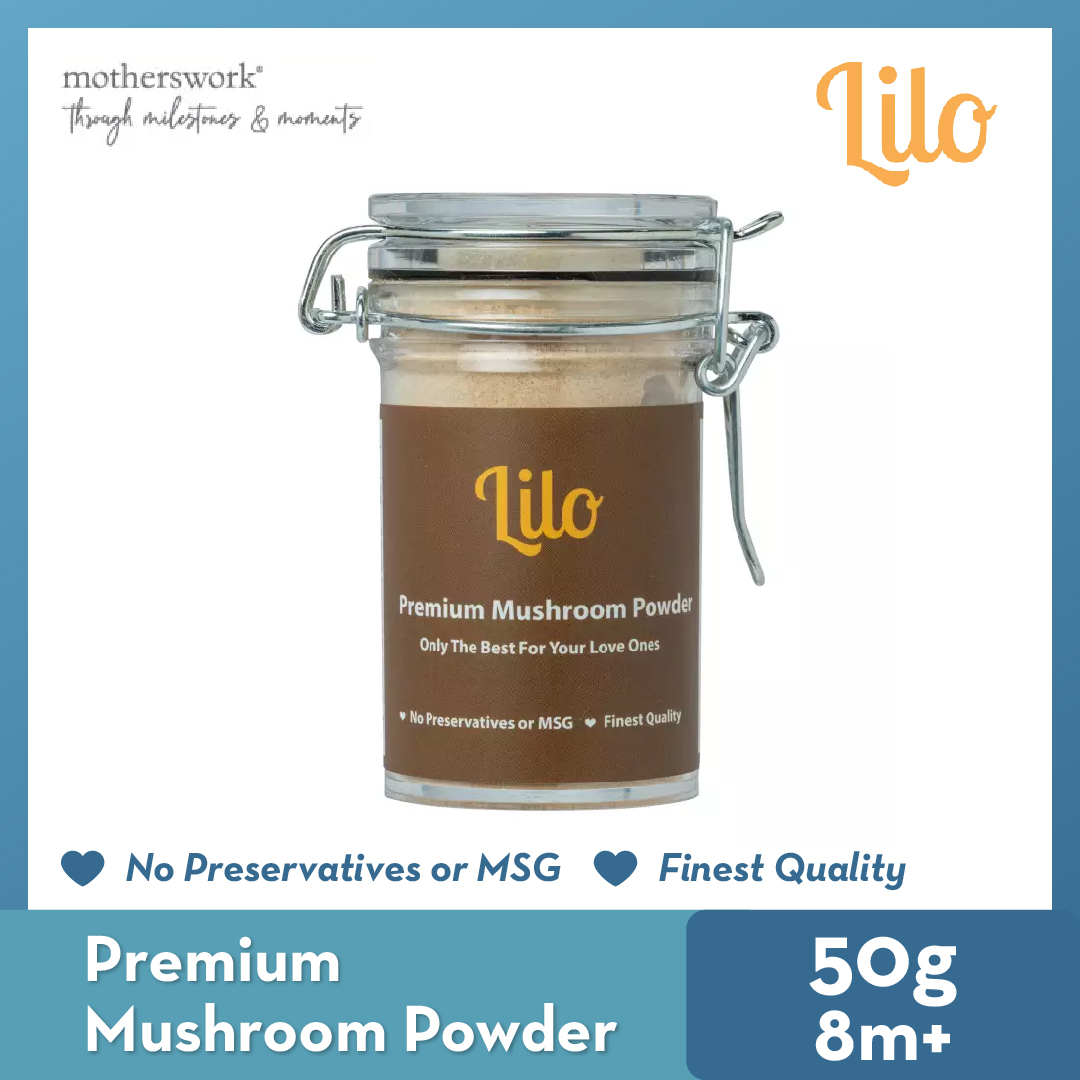 [6 Flavors] Lilo Premium Baby Food Powder Bottle 50G | Ikan Bilis / Mushroom / Scallop / White Bait / Kombu | Baby Food Powder / Baby Food