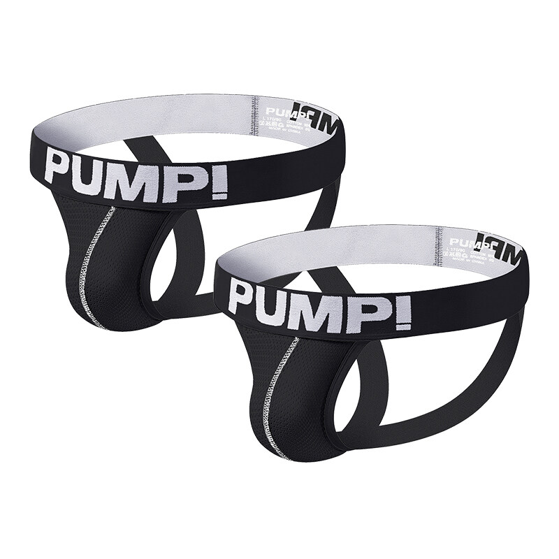CMENIN PUMP 2Pcs Mesh Patchwork Sexy Men Underwear Thong Mens Jockstrap High Quality Thongs Jockstrap Men And G strings Lingeries CMENIN Breathable Cartoon Innerwear H588