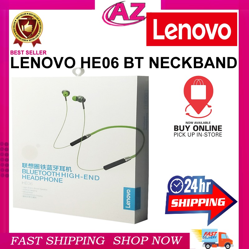 LENOVO HE06 BT NECKBAND WITH 6 MONTH WARRANTY